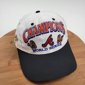 Atlanta Braves 1995 MLB World Series Champions Logo 7 Snapback Baseball‎ Hat Cap